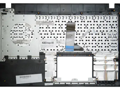 Клавиатура для ноутбука Asus R510C чёрная, верхняя панель в сборе (серая)