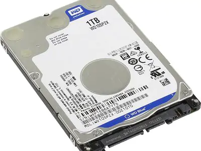 Жесткий диск HDD, 2.5", 1 Тб, SATA III, Western Digital, WD Blue, 128 Мб, 5400 rpm, WD10SPZX