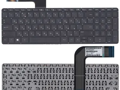 Клавиатура для ноутбука HP Pavilion 15-P чёрная, без рамки