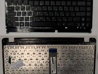 Клавиатура для ноутбука Asus Lamborghini VX6 чёрная, с рамкой