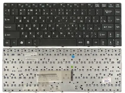 Клавиатура для ноутбука MSI X-Slim X300 чёрная, с рамкой