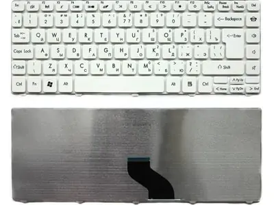 Клавиатура для ноутбука Gateway NV49C белая