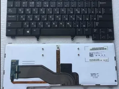 Клавиатура для ноутбука Dell 05YFMV чёрная, с подсветкой