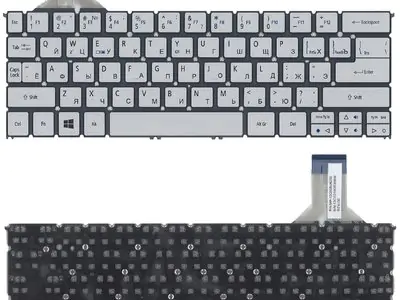 Клавиатура для ноутбука Acer Aspire p3-171 серебряная