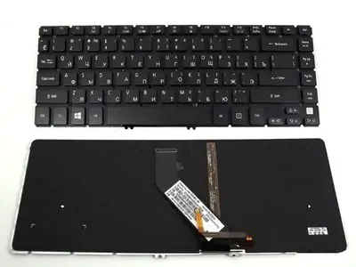 Клавиатура для ноутбука Acer 90.4TU07.I01 чёрная, с подсветкой