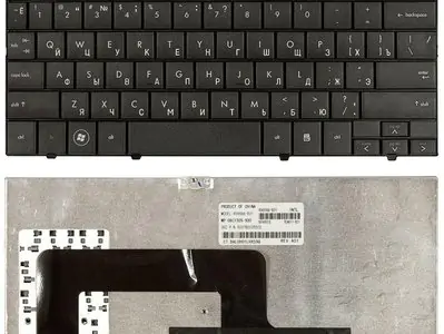 Клавиатура для ноутбука HP Mini 1035 чёрная, с рамкой
