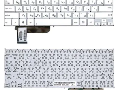 Клавиатура для ноутбука Asus X201 белая
