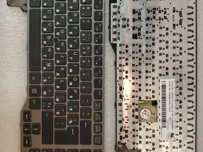 Клавиатура для ноутбука Fujitsu MP-12S93USJD85W чёрная, с серебряной рамкой, с подсветкой