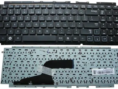 Клавиатура для ноутбука Samsung RC710 чёрная, без рамки