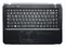 Клавиатура для ноутбука Samsung SF410 черная, верхняя панель в сборе