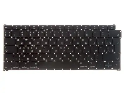 Клавиатура для ноутбука Apple MacBook A1932 чёрная, большой Enter