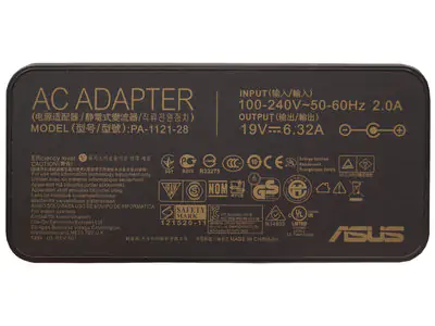 Блок питания 120W для ноутбука Asus Pro PU551JH slim type Premium с сетевым кабелем