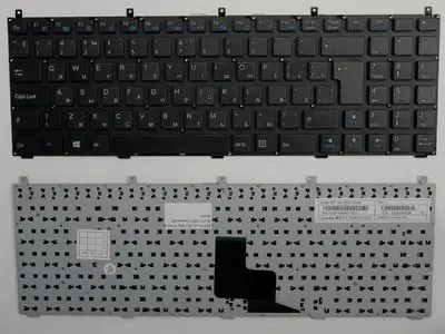 Клавиатура для ноутбука Casper W76 чёрная, без рамки