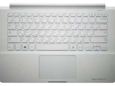 Клавиатура для ноутбука Samsung 905S3G белая, верхняя панель в сборе