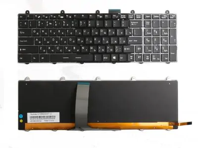 Клавиатура для ноутбука MSI V139922AK1 чёрная, с рамкой, с подсветкой