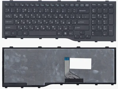 Клавиатура для ноутбука Fujitsu-Siemens MP-11L63SU-D85W чёрная, с рамкой