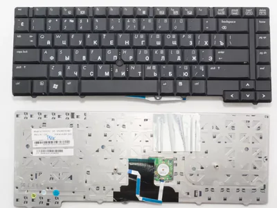 Клавиатура для ноутбука HP 90.4V807.S01 чёрная, с джойстиком