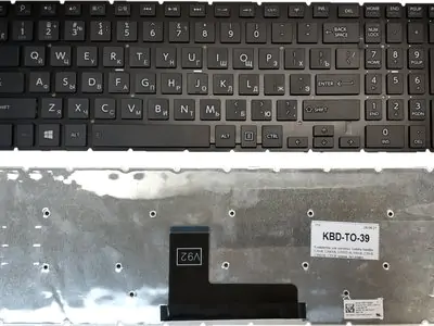 Клавиатура для ноутбука Toshiba Satellite L50D-B чёрная, без рамки