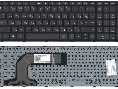 Клавиатура для ноутбука HP Pavilion 17-e001er чёрная, с рамкой