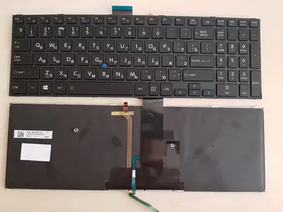 Клавиатура для ноутбука Toshiba Tecra  A50-C чёрная, с рамкой, с подсветкой, с джойстиком