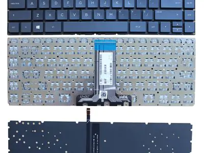 Клавиатура для ноутбука HP Pavilion 14-ab, черная, без рамки, с подсветкой