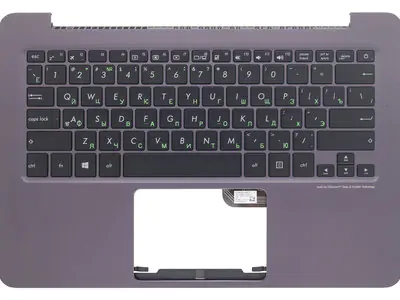 Клавиатура для ноутбука Asus UX305UA черная, верхняя панель в сборе
