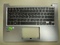 Клавиатура для ноутбука Asus UX303L, UX303LA серебряная, с подсветкой, верхняя панель в сборе. (с разбора)