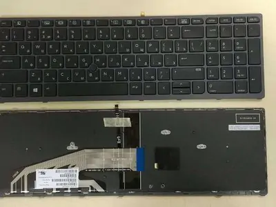 Клавиатура для ноутбука HP ZBook 15 G3, 17 G3 черная, с подсветкой, с джойстиком