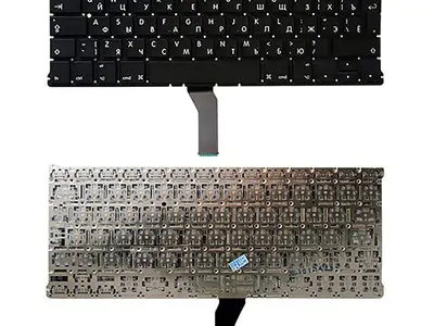 Клавиатура для ноутбука Apple MacBook A1369, A1466 черная, большой Enter