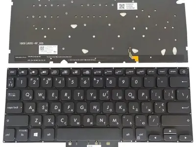 Клавиатура для ноутбука Asus X430, K430FA, K430FN черная, с подсветкой