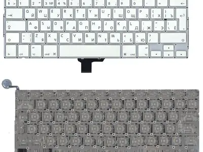 Клавиатура для ноутбука Apple MacBook A1342 белая, большой Enter, 2009-2010 год