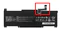 Аккумулятор для MSI (BTY-M491) Modern 15 A10M, 52.4Wh, 4600mAh, 11.4V, black connector