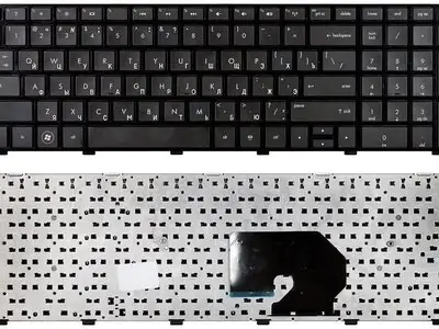 Клавиатура для ноутбука HP HPMH-634016-251 чёрная, с рамкой