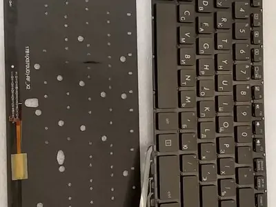 Клавиатура для ноутбука Asus X570Z, FX570ZD, FX570U, FX570UD, FX570D, FX570DD черная, с подсветкой, буквы белые