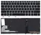 Клавиатура для ноутбука HP EliteBook 830 G6 черная, рамка серебряная, с подсветкой