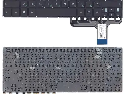 Клавиатура для ноутбука Asus ZenBook UX305C чёрная, без рамки