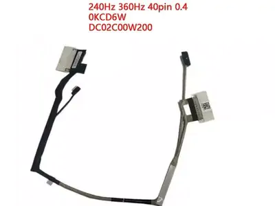 Шлейф матрицы для ноутбука Dell Alienware 15 M15 R6, R7, 40pin (0.4 pin pitch), 0KCD6W, DC02C00W200