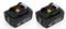Аккумулятор для электроинструмента Makita 18V, 6000mAh, BL1850B, BL1830B, BL1860B, BL1830, BL1840B, BL1860, BL1850, 197599-5, 197422-4, LED, OEM, 2шт