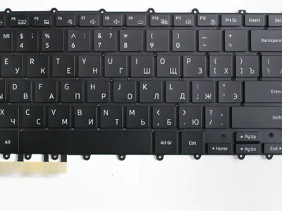 Клавиатура для ноутбука Samsung Galaxy Book Flex NP930QDA, NP930QDB, NP950QDB, NP935QDB, NP930QEB, чёрная, без рамки, с подсветкой