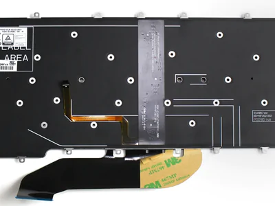 Клавиатура для ноутбука Dell Latitude 9410, 7400, чёрная, без рамки, с подсветкой