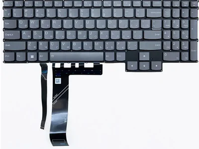 Клавиатура для ноутбука Lenovo Legion 5 Pro 16ARH7, 16ARH7H, серая, с RGB подсветкой