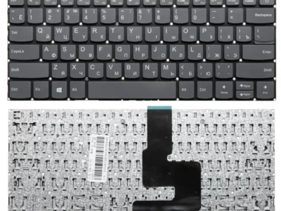 Клавиатура для ноутбука Lenovo V14-ARE, 330-14AST, 520s-14IKB, S145-14AST, 320-14AST, серая, без рамки