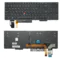 Клавиатура для ноутбука Lenovo ThinkPad E580, T590, E590, L580, E585, чёрная, рамчка чёрная, с джойстиком, с подсветкой