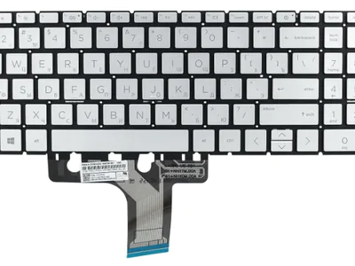 Клавиатура для ноутбука HP Pavilion 15-EH1, 17-CN0, 15-EH0, 15-EG0, 15-EG1, серебристая, без рамки