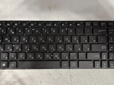 Клавиатура для ноутбука Asus G501, G501J, G501JW, G501V, G501VW, N501, N501J, N501JW, N501V, N501VW, Q501, UX501, чёрная, без рамки, с подсветкой