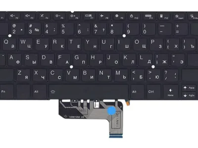 Клавиатура для ноутбука Lenovo Yoga 9-14ITL5, чёрная, без рамки, с подсветкой