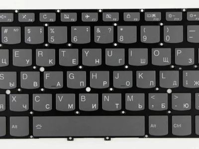 Клавиатура для ноутбука Lenovo Yoga C930-13IKB, серая, без рамки, с подсветкой