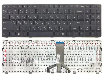 Клавиатура для ноутбука Lenovo 6385H-US чёрная, с рамкой