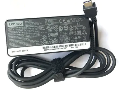 Блок питания 45W для ноутбука Lenovo thinkpad x280 Premium с сетевым кабелем
