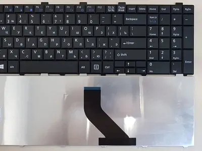 Клавиатура для ноутбука Fujitsu LifeBook NH751 чёрная